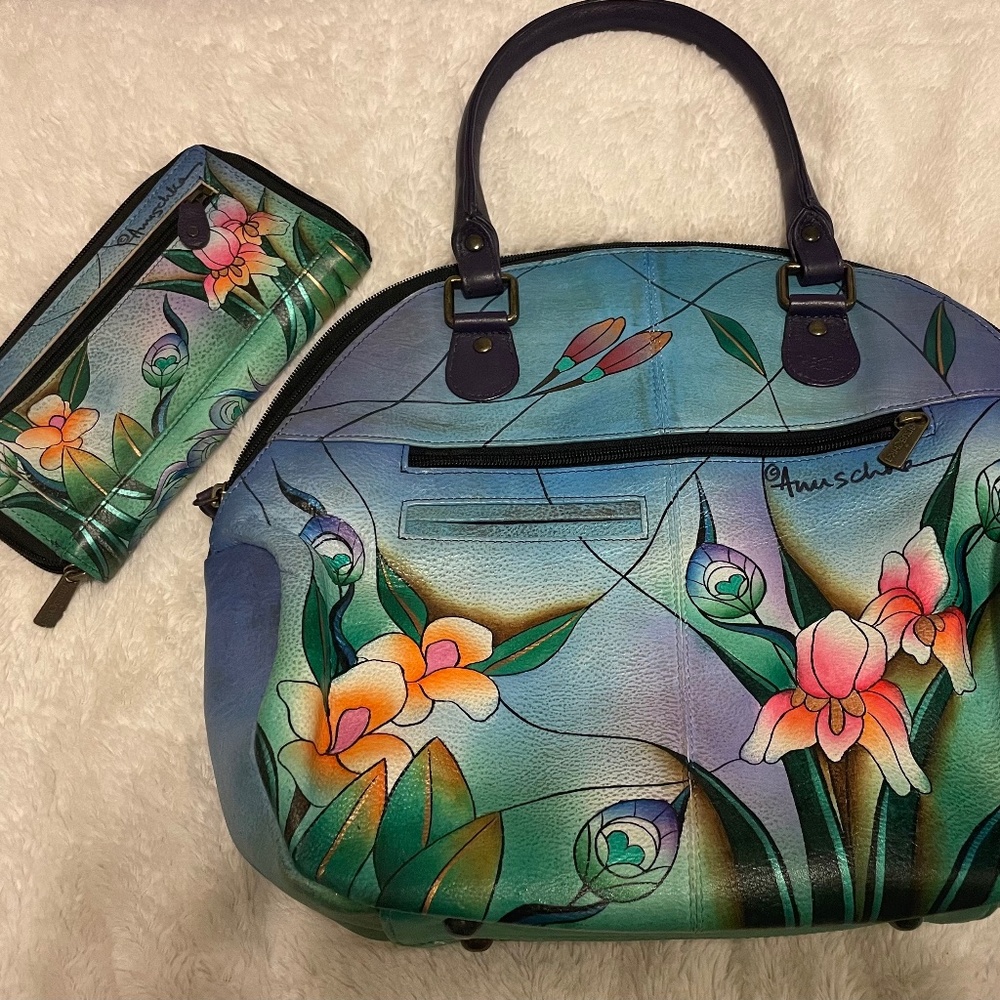 Anuschka purse and matching wallet